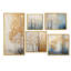 Minimalisme Golden Trees Harmony III - Ensemble de 5 reproductions d'art mural Trees-785660048