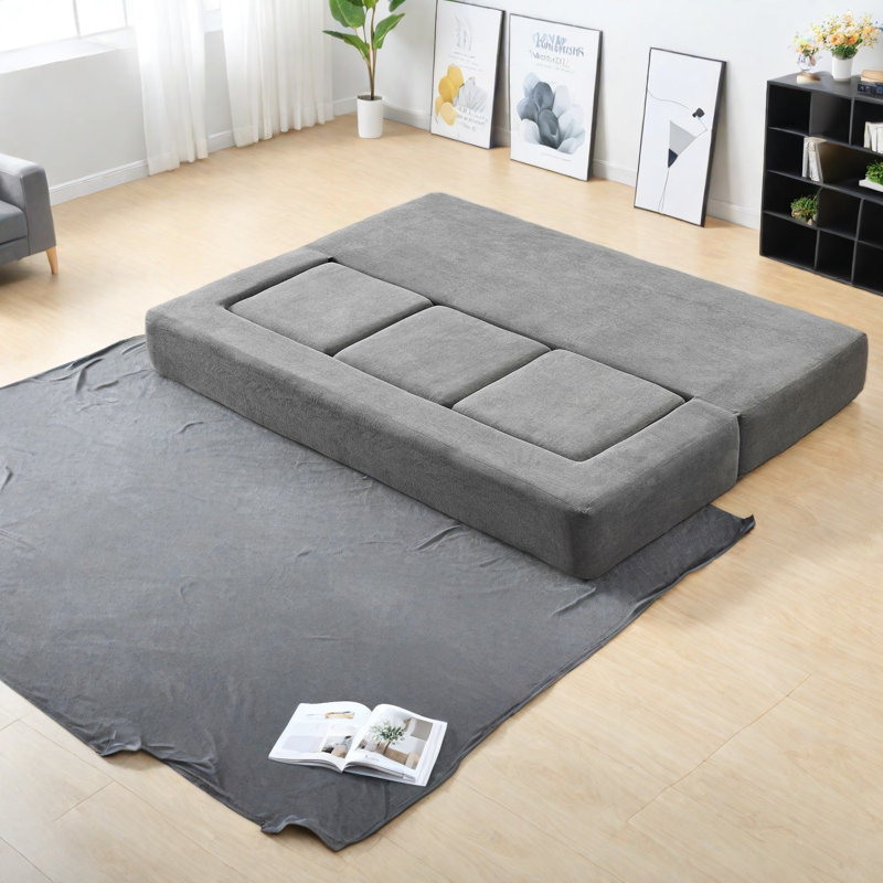 Compression Modular Sofas, Grey Foam Modern Multifunctional Small Home