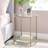 Doynton Glass Top End Table