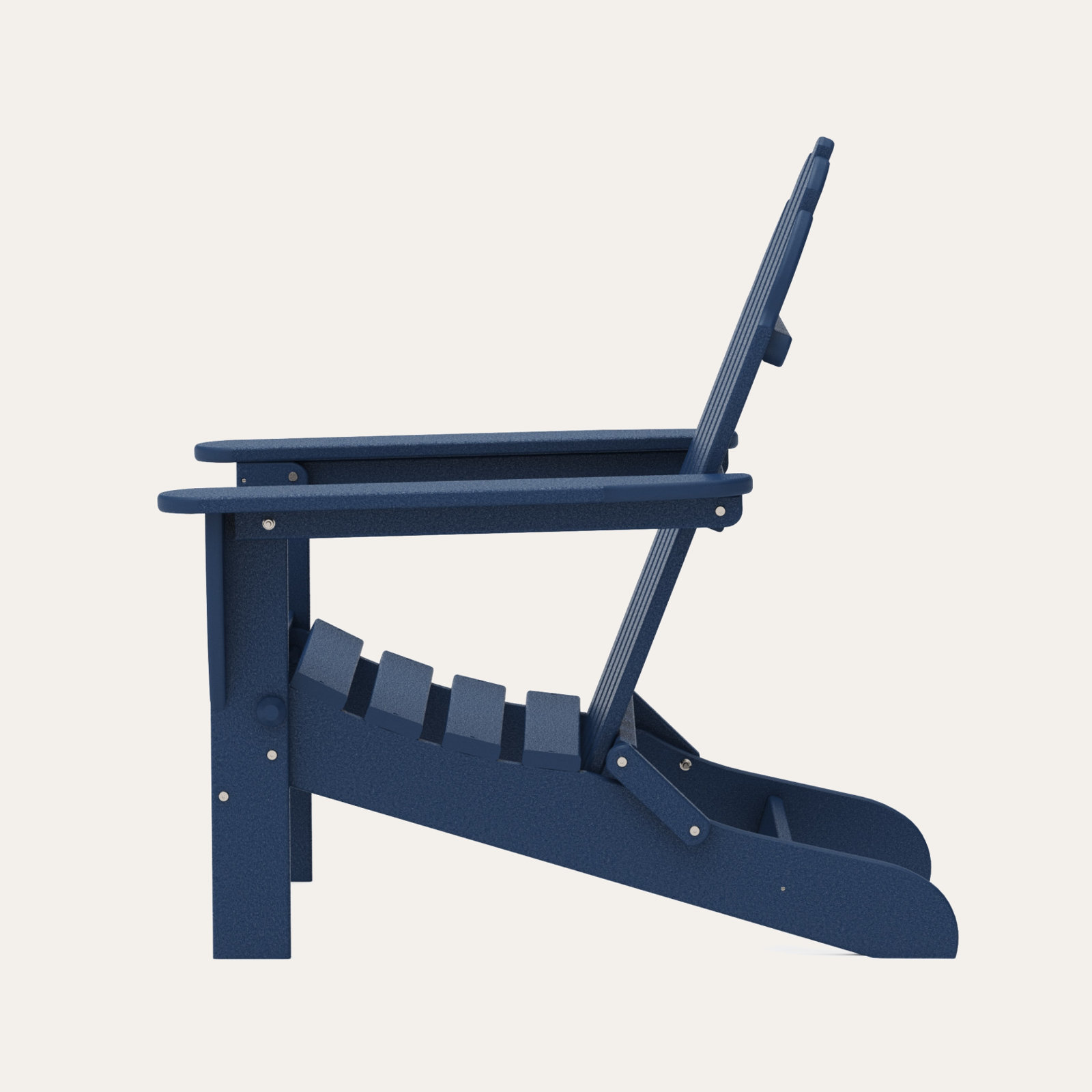 POLYWOOD Classic Adirondack Folding Adirondack Chair, Navy