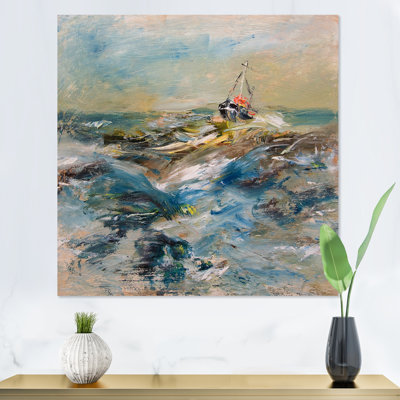 Voilier dans la tempête - on