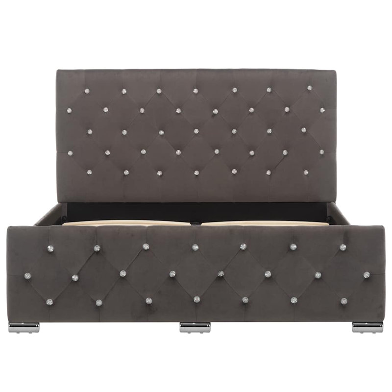 Bed, 120 x 200 cm, Grey