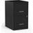 2-Drawer Vertical File Cabinet, Letter Size Documents, Lockable, 18.9" D X 14.3" W X 24.1" H, Black