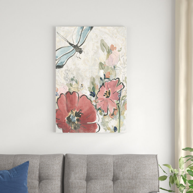 " Meadow Spring I " by June Erica Vess Painting Print, 36" H x 24" W