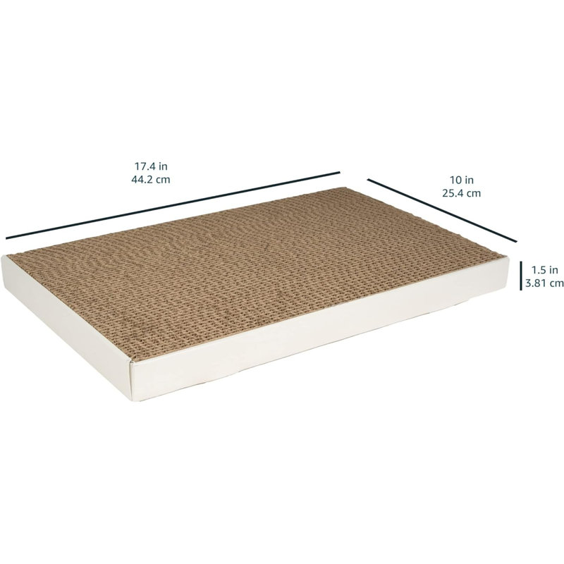 Corrugate Cat Scratchers, 4 Pack, White