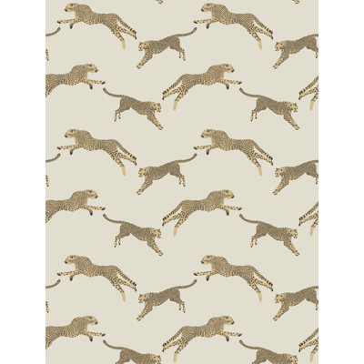 Leaping Cheetah Sahara Wallcovering