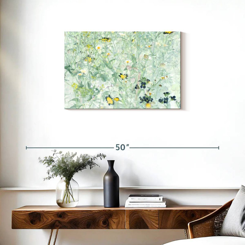 Harnek fleurs délicates II, H 20 po x l 30 po