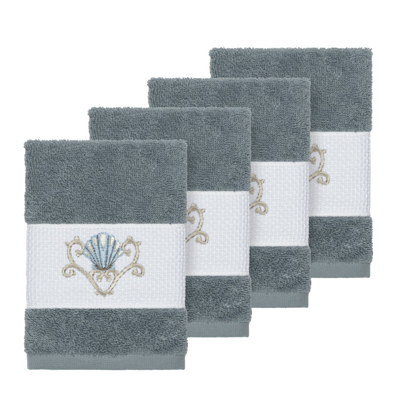 Gant de toilette Bella en coton turc, Bleu sarcelle