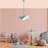 Elegant Light Blue Chandelier, Adjustable Height 9.8 x 5.9 x 3.9 inches, Metal Body, Max 40W E27 Socket | Perfect for Dining Room, Living Room, or Bedroom | IP20 Rated, Stylish Design, Bulb Not Included-1195341803-1195341802