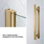 Ensemble de porte de douche pivotante sans cadre OVE Breeze P 36 po x P 36 po x H 74 3/4 po OVE-122660279-122660281