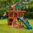 Five Star II Space Saver Swing Set with Wood Roof