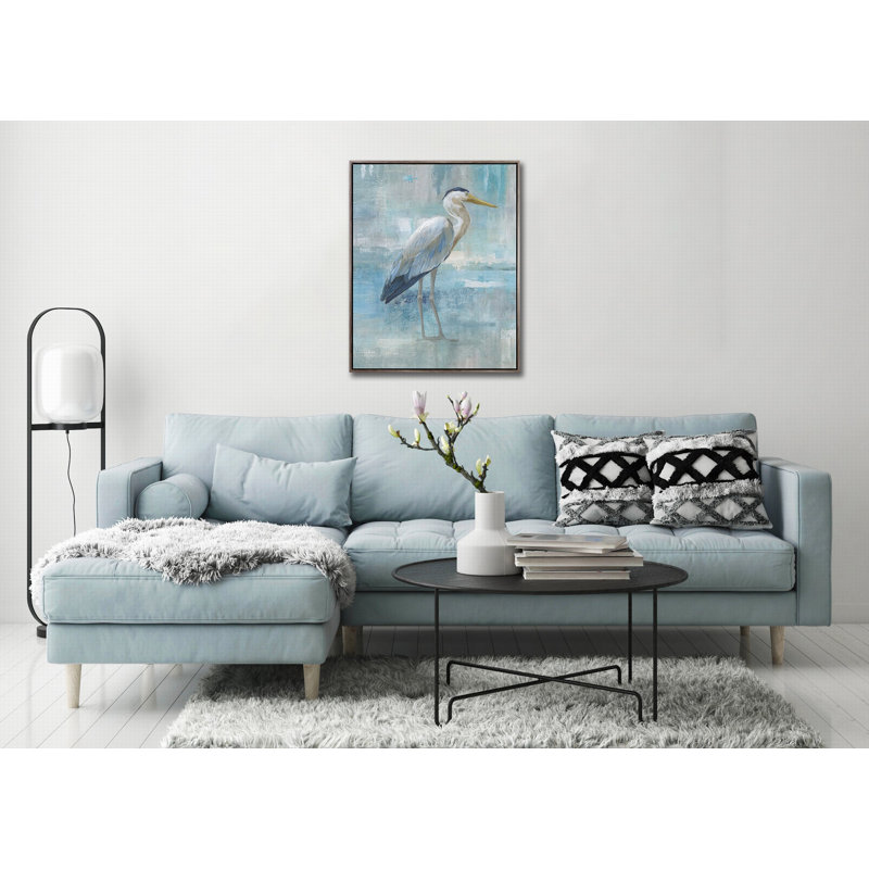 «Blue Heron I», art mural sur toile