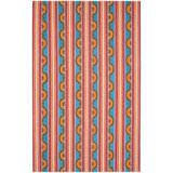 Button Multi Hand Micro Hooked Wool Rug