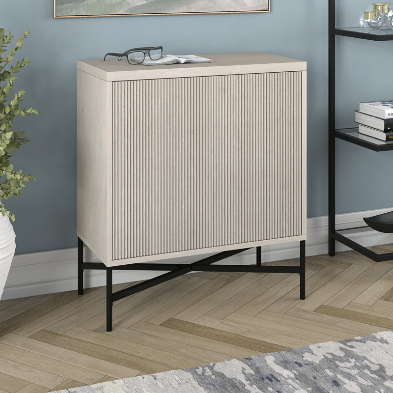Buffet décoratif 2 portes Ceeva, Chêne gris ancien