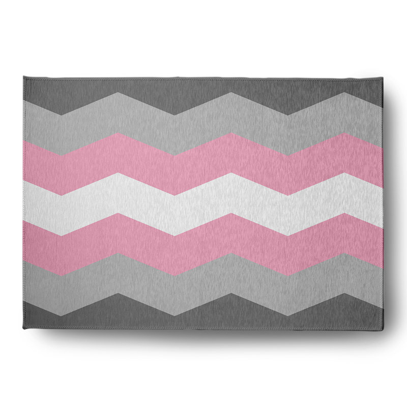 Cyna Chenille Chevron Indoor Rug, Rectangle 5' x 7'