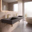 Lavabo de salle de bain mural moderne 60 "avec bonde dissimulée Juniper - gris Juniper-2053611255-2053611211