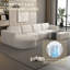 Canapé-lit modulaire modulaire, canapé modulaire avec méridienne et repose-pieds, ensemble modulaire convertible en forme de U-2114546445