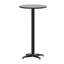 Table de bar ronde en aluminium à hauteur de 23,25 po avec plateau rabattable pour l'intérieur et l'extérieur Brincken-87464120