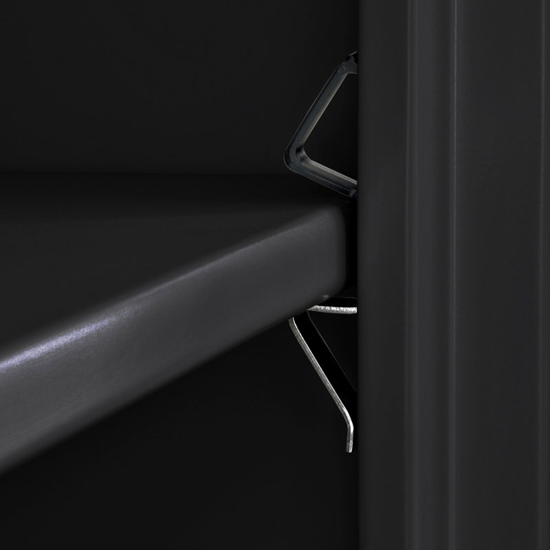 Bookcase, Black, 42" H x 46" W x 18" D