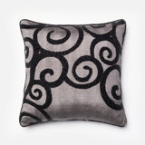 Damask Silk Throw Pillow