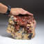 Grappe de cristal de vanadinite avec matrice de barite de Mibladen, Maroc