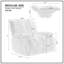 Fauteuil inclinable rembourré confortable pour se détendre dans le salon