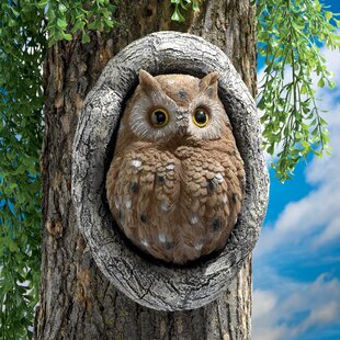 Octavius Knothole Owl Tree Statue