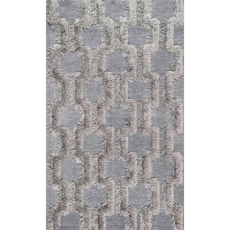 Geometric Indoor Rug, Rectangle 6'7" x 9'