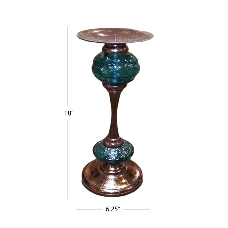 Glass Tabletop Candlestick