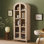 Sitarski 76" H x 30" W Modern Arched Standard Bookcase with Glass Doors