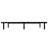 Bedroom Furniture Twin-Size Upholstered Platform Bed Base, Metal Bed Frame, Black-1611493593