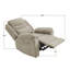 Fauteuil inclinable électrique surdimensionné en chenille avec dossier épais et accoudoirs larges pour le salon-1583945101