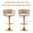 Velvet Bar Stools Set Of 3, Counter Height Bar Chairs With Low Back, Gold Swivel Bar Stools For Kitchen Island, Bar Pub-354140843-354140847