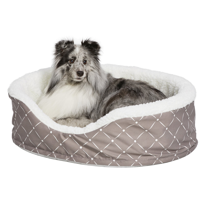 Lit de berceau orthopédique MidWest Homes for Animals Quiet Time Couture, Champignon, l 17,75 po x P 14,25 po x H 5,5 po