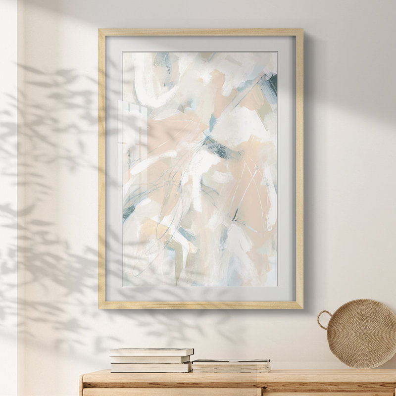 Sandstone Engraving I -Framed Print, Natural, 25.5" H x 17.5" W