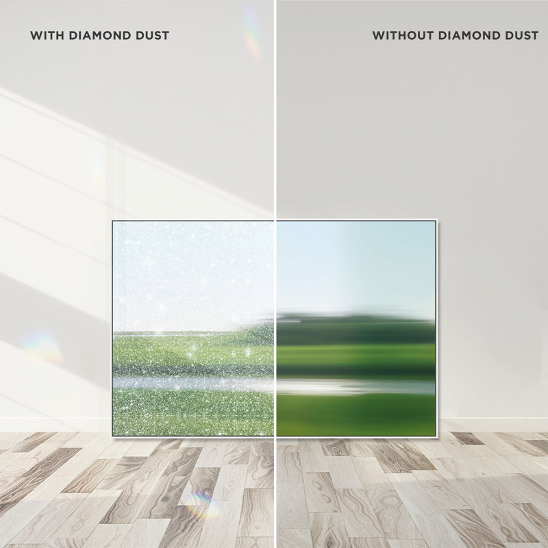 Velocity Meadow II Print by Oliver Gal, 37"H x 55"W, White Floater Frame