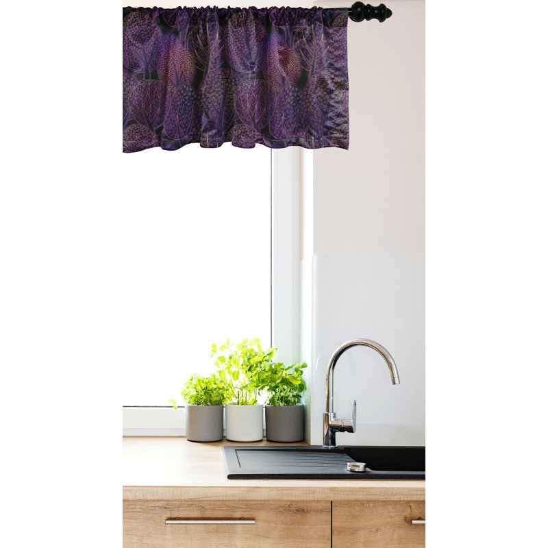 Cantonnière Ambesonne mauve foncé 93505, L 54 po x L 12 po