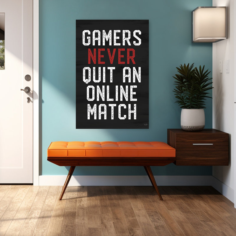 Art contemporain abstrait Gamers Never Quit, H 48 po x l 32 po