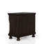 Table de chevet Elegant Two Dark Cherry - Bois massif et rangement pratique et élégant