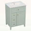 Meuble-lavabo moderne avec lavabo, 3 tiroirs, conception compacte-117983466