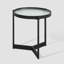 Akay Glass Top End Table-70211111-70211110