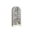 Modern White Glass Solid Wood Display Stand