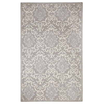 Galen Wool Damask Indoor Rug