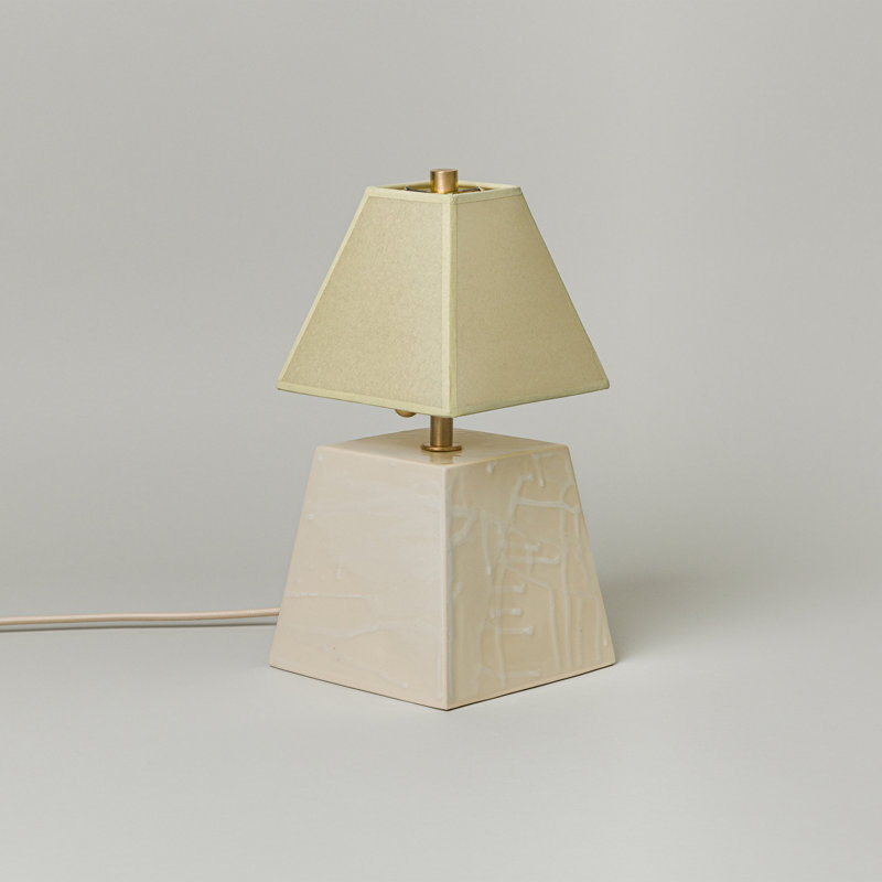 Osen Table Lamp, 13.5" H x 7.5" W x 7.5" D, Faint Green, Glace