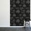 Panneau mural noir Palm Leapard