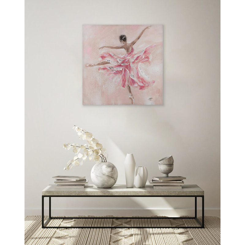 Hand -painted Butterfly Ballerina Acrylic Painting