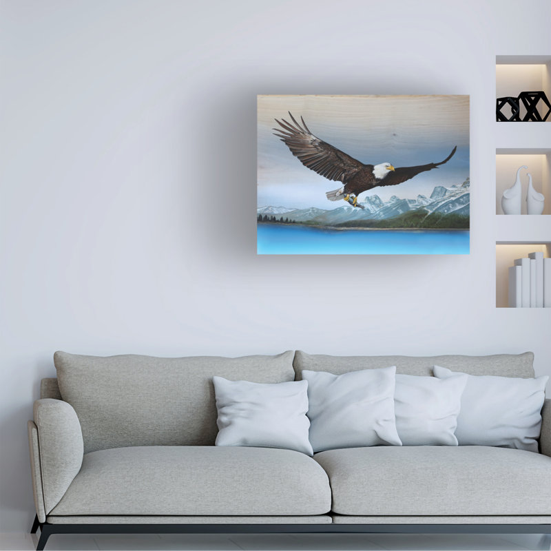 Art sur toile par Jim Brune, H 14 po x l 19 po x P 2 po