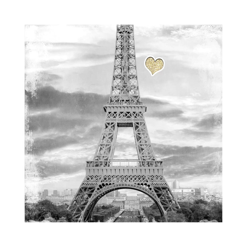 Meet Me In Paris 2 by Kimberly Allen - Wrapped Canvas Gallery-Wrapped Canvas Giclée, 66.04 cm H x 66.04 cm W