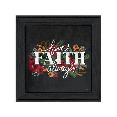 Have Faith Framed Wall Art for Living Room, Home Wall Decor By House Fenway