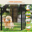 Panneaux de enclos en métal pour chien avec porte-93674517